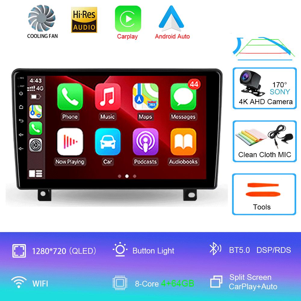 Автомобильное радио Android 14 Carplay Auto для Opel Astra H 2006 2007 2008 - 2014 GPS-навигация Видеоплеер 2 Din Стерео DVD Мультимедиа