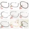 Hair Styling Tool Alice Style Black Head Hoop Casual Headwear Sports Metal Hairband Wavy Headband