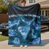 1pc Expecto Patronum swan dog deer Outdoor Flannel Throw Blanket All Season Soft Warmth,Home Decor 1031179