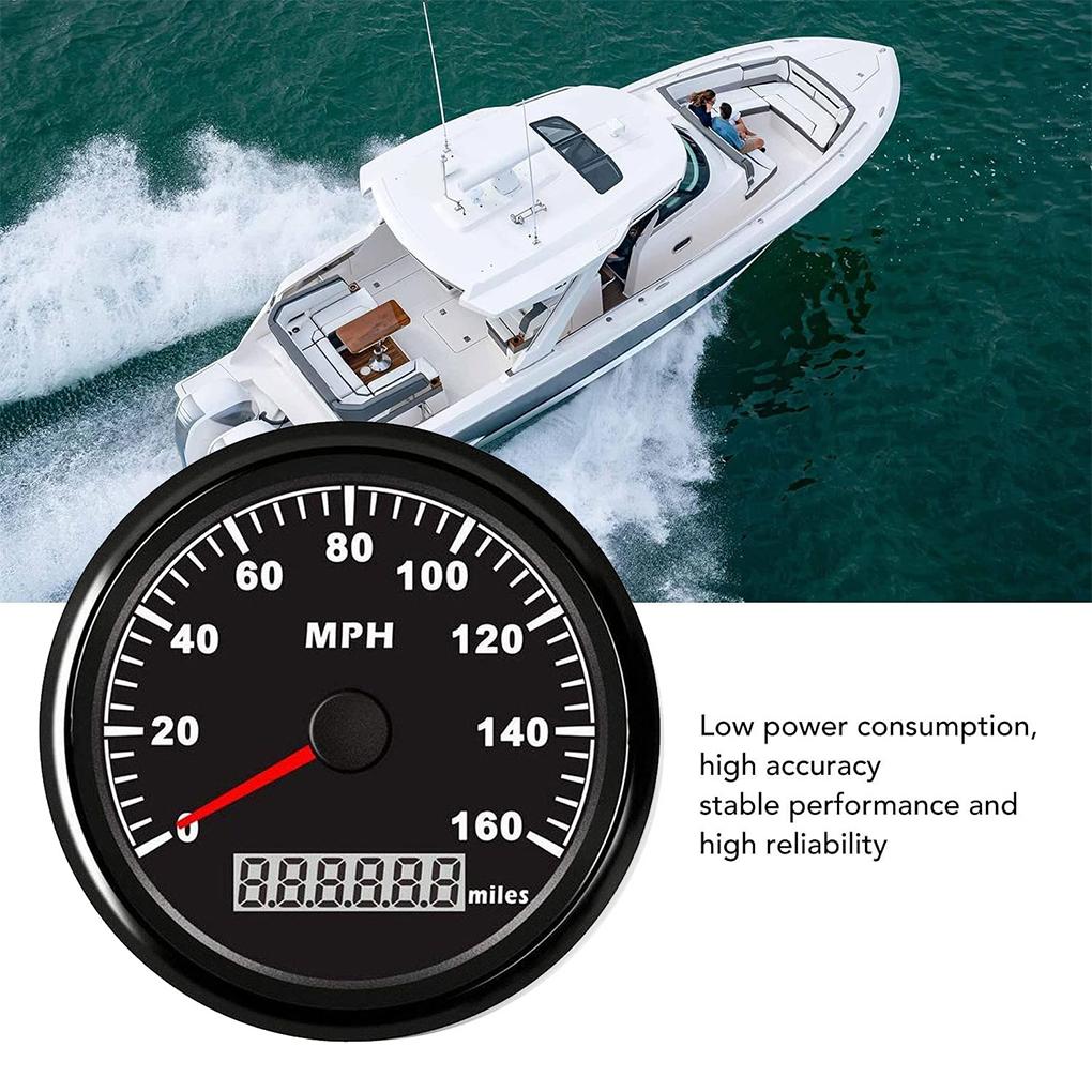 Автомобильный автофургон, лодка, 85 мм, 160 миль в час, GPS-спидометр, цифровой спидометр с одометром и спидометром