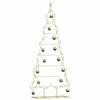 VidaXL Arbre de Noël en métal Doré 150 cm Acier peint par poudre, Arbre de Noël moderne pour salon, déco en acier 42019166