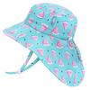 Cute Sun Hat for Girls with Neck Flap for UPF UV for Toddlers [JAN & JUL] Quick-Drying Swimming, 50+ Protection, (M 6-24 Months, Watermelon)