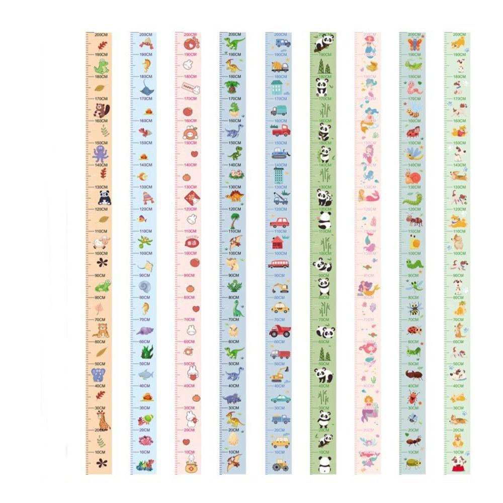 Self-adhesive Child Growth Chart Waterproof Height Measuring Tape Growth Chart Sticker  for Toddler