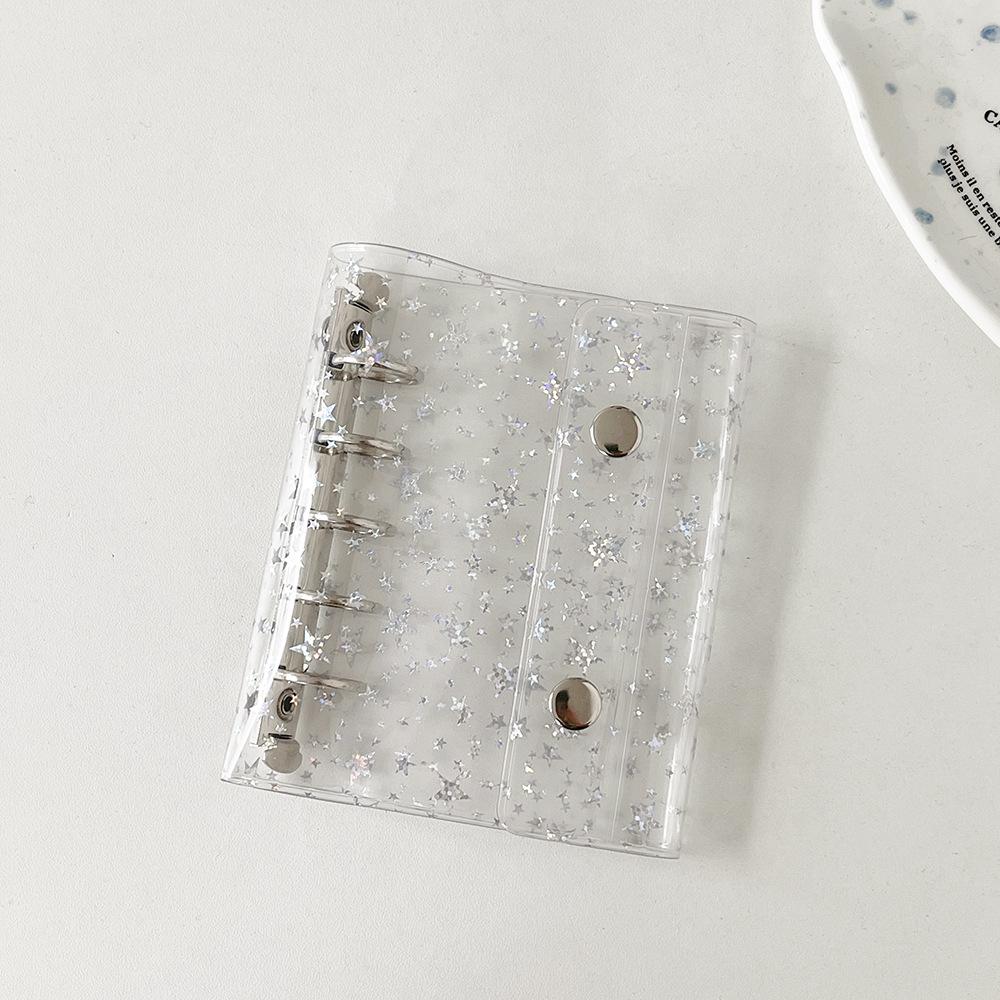 Hisocute Лазерные Звезды M5 Прозрачный Журнал со Сменными Страницами