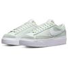 Nike Женские кроссовки Blazer Low на платформе Barely Green White Team Orange DJ0292-300