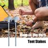 12 шт. ввинчивающихся колышков для палатки, светящихся в темноте, прочных, легких, ветрозащитных, для наружных работ, гвоздей для земли, колышков с резьбой, кемпинговых принадлежностей
