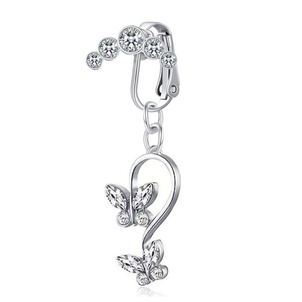 Зажим для пупка, поддельный пирсинг, кольцо для пупка, кольцо из искусственного пупка, модные поддельные кольца для пупка, тело