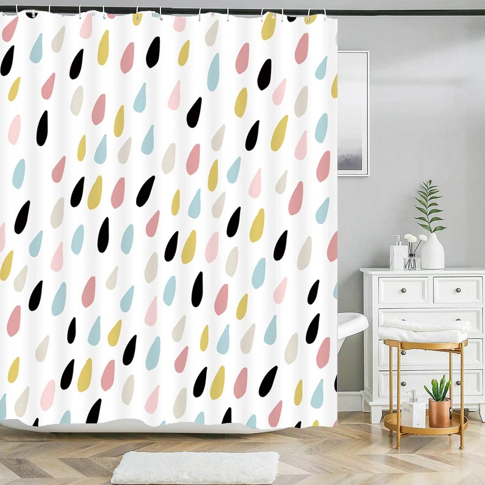 Занавеска для душа с принтом кота, мультяшные животные, занавески для ванной комнаты, для ванны, чехол для купания, занавески для душа с 12 крючками