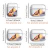 Чехол для Airpods Pro3 Pro2 1 4 2 Pro 3 Прозрачные чехлы для наушников Обложка Горный хребет Снежный