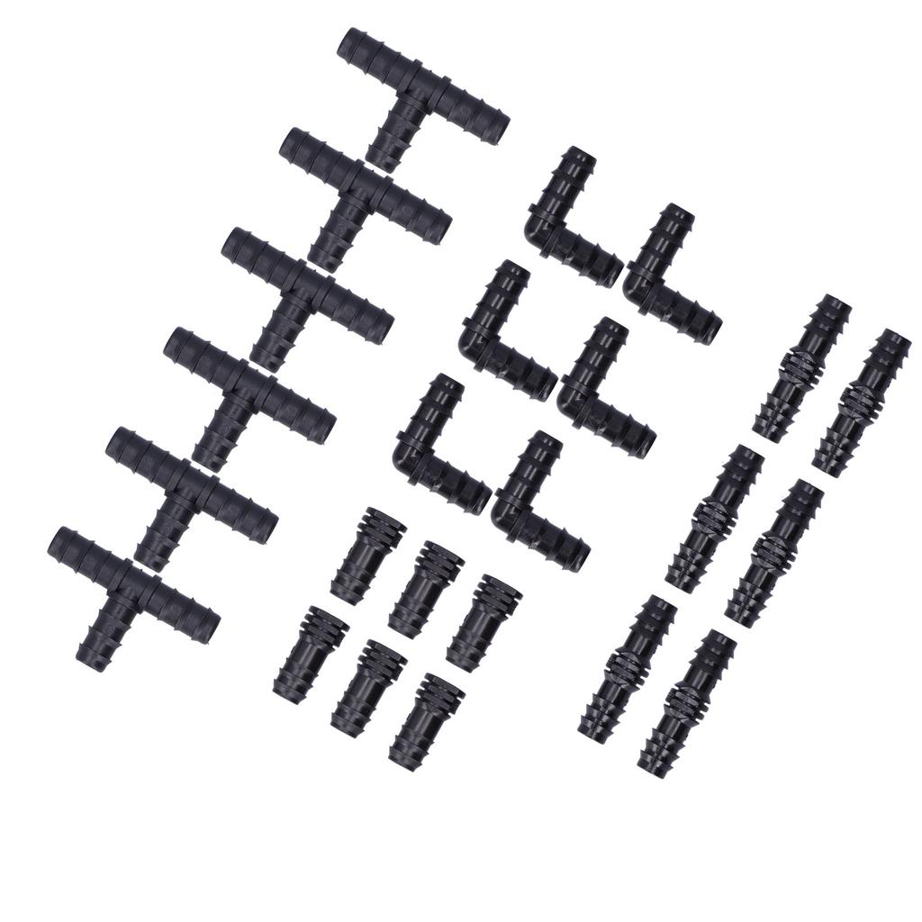 24 шт./компл. комплект фитингов для капельного орошения 1/2 трубка зазубренные соединители для садовой теплицы