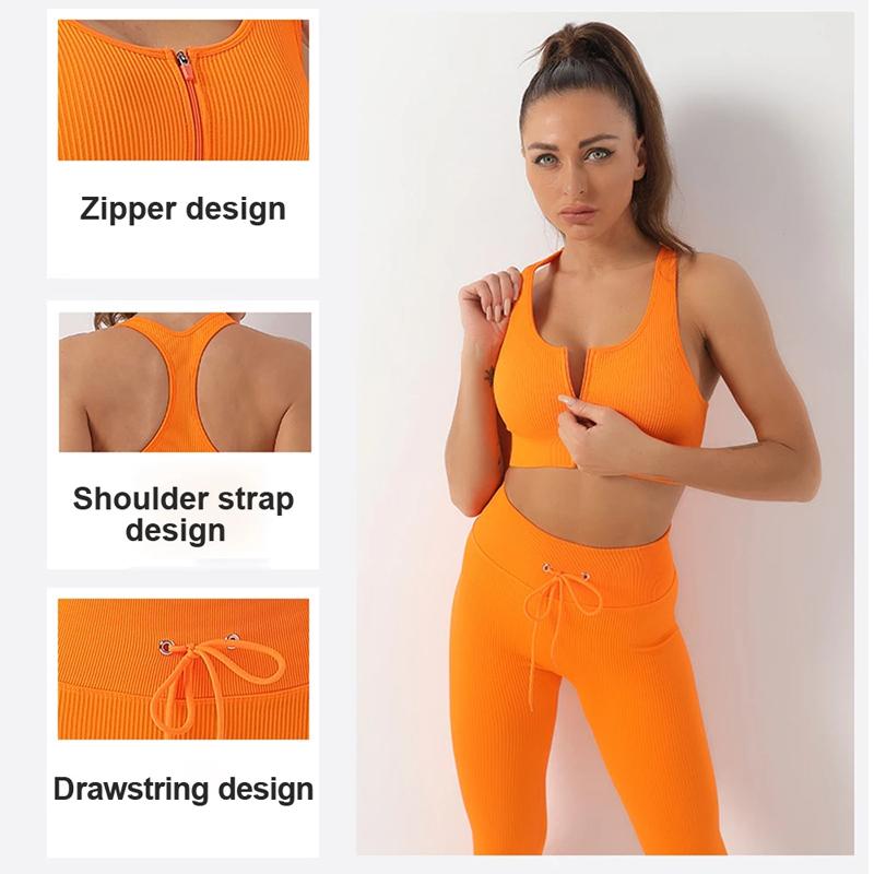 Women's Tracksuit Seamless Yoga Set Workout Sportswear Gym Clothing Fitness Sports Suits