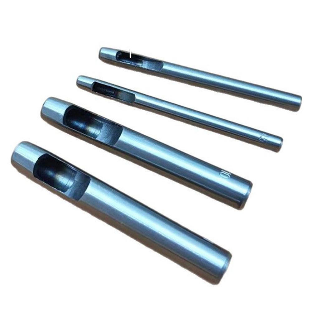 6 шт. 1-5 мм Инструменты для пробивки отверстий в коже Стальной круглый дырокол Круглые резаки для ремней для часов Инструменты для работы с кожей