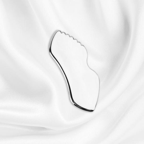 Массажная доска Гуа Ша из нержавеющей стали способствует лимфодренажу и снятию мышечного напряжения, мягкий и эффективный массажный инструмент