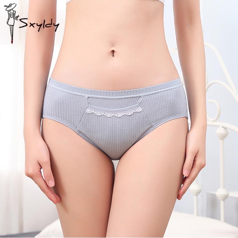 Женские японские хлопковые треугольные трусы большого размера с карманами для предотвращения менструальных выделений