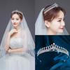 Korean Bride Bridesmaid Crown Headdress Princess Birthday Crystal Diamond Hair Crown Goddess Hair Crown Hair Crown Headdress