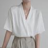 NaVaVa Women Office V Neck Short sleeVe Blouse Nb3086