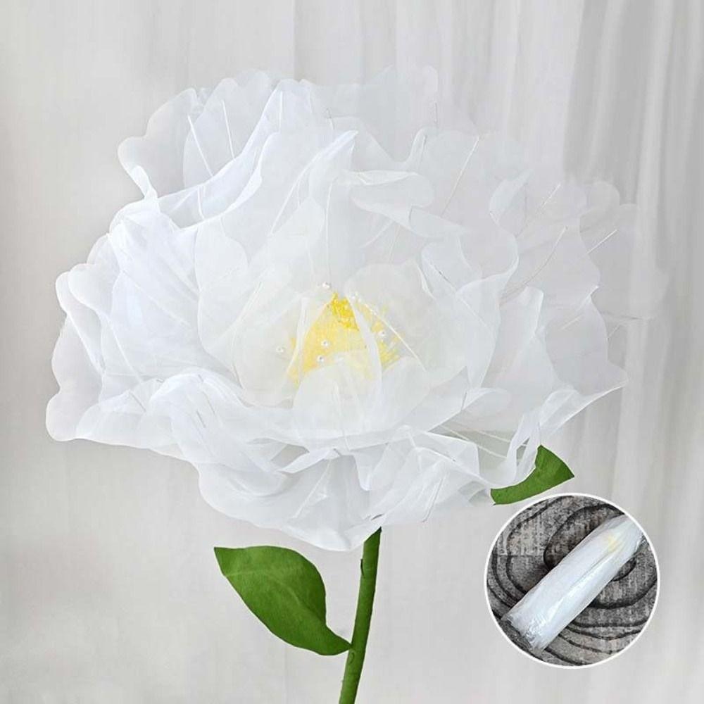 Window Display 3D Big Simulation Flower Hollow Peony Fake Flower Large Hanging Gauze Photography Props Festival Decoration