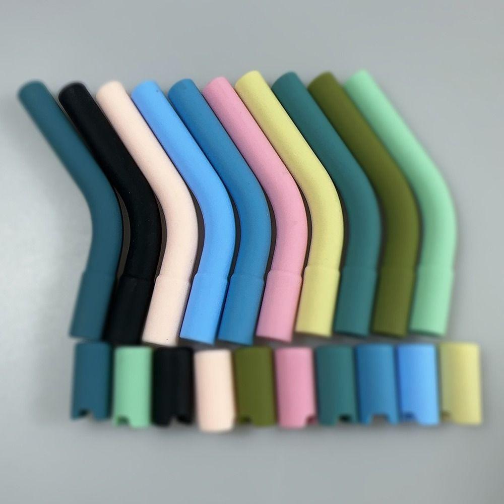 6 шт. Головки для соломинок для чая, кофе, сока, посуда Силиконовая присоска для нержавеющей стальной соломинки диаметром 8 мм