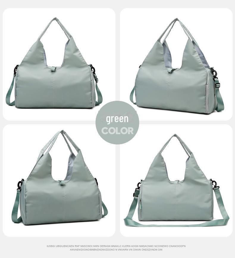 Женская сумка для йоги и фитнеса 2024 года: Включает в себя фиксированный держатель для коврика, несколько мест для хранения, отдельный отсек для обуви, идеально подходит для коротких поездок