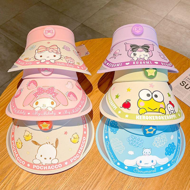 Детская солнцезащитная шляпа Hello Kitty с широкими полями для летней защиты на улице
