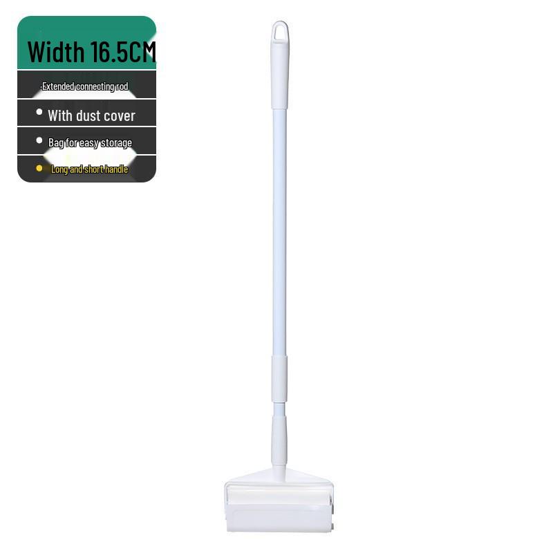 Long-Handled Lint Roller for Hair and Dust Removal on Beds and Floors