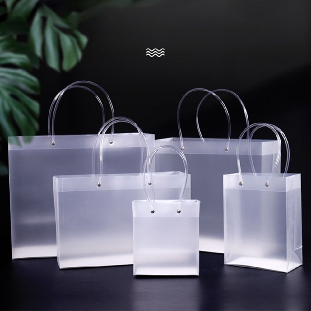 С ручками Подарочная упаковка Сумка Матовая подарочная упаковка Сумка Прозрачная сувенирная сумка