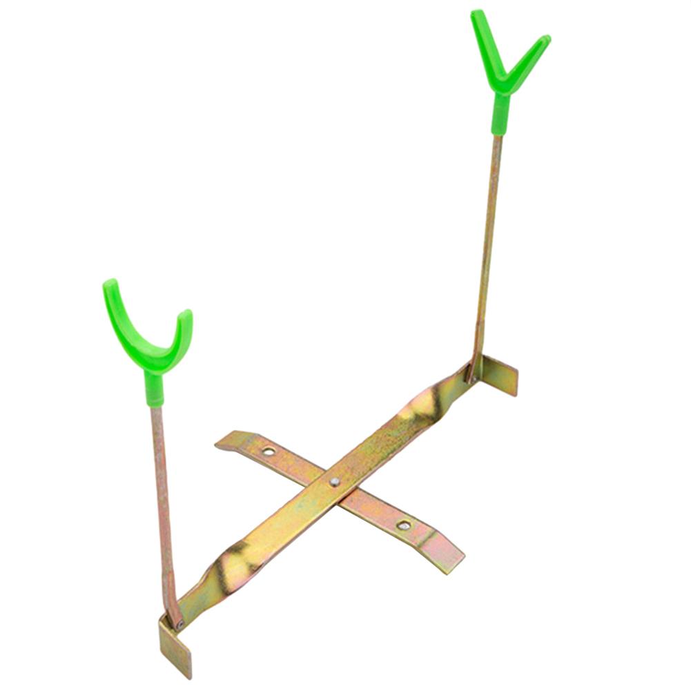 Portable Ice Fishing Rod Holder Easily Installation Double-Head Fish Pole Holder Adjustable Angle Fishing Rod Pole Holder