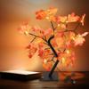 LED  Powered Glowing Artificial Flower Light Maple Tree Light For Fall Thanksgiving Table Home Interior Decoration
