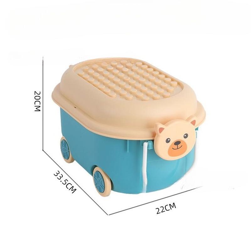 Cartoon Toy Storage Box Organizer for Child Home Snack Clothes Storage Box Large Capacity Multifunctional Plastic Storage Boxes