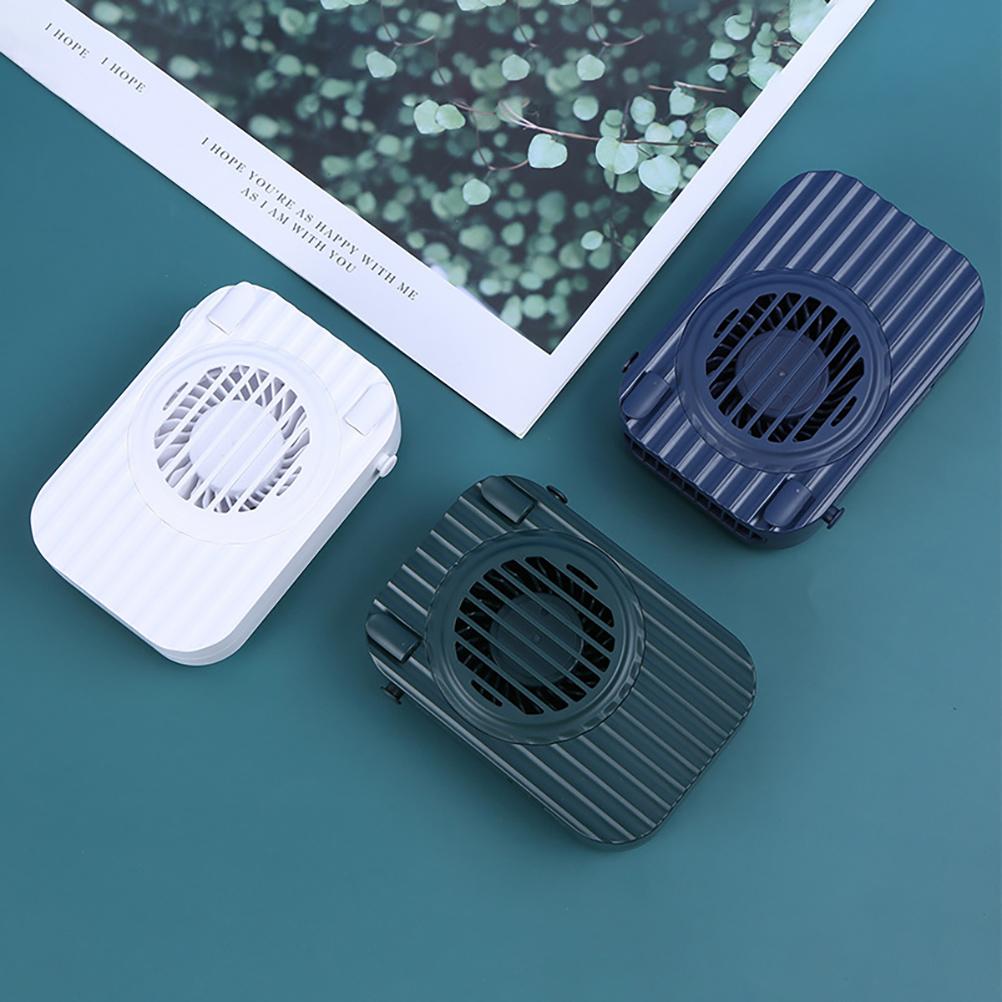 Портативный мини-вентилятор с USB-зарядкой и светодиодным дисплеем, настольный и носимый на шее, маленький вентилятор 11,8x8x2,7 см