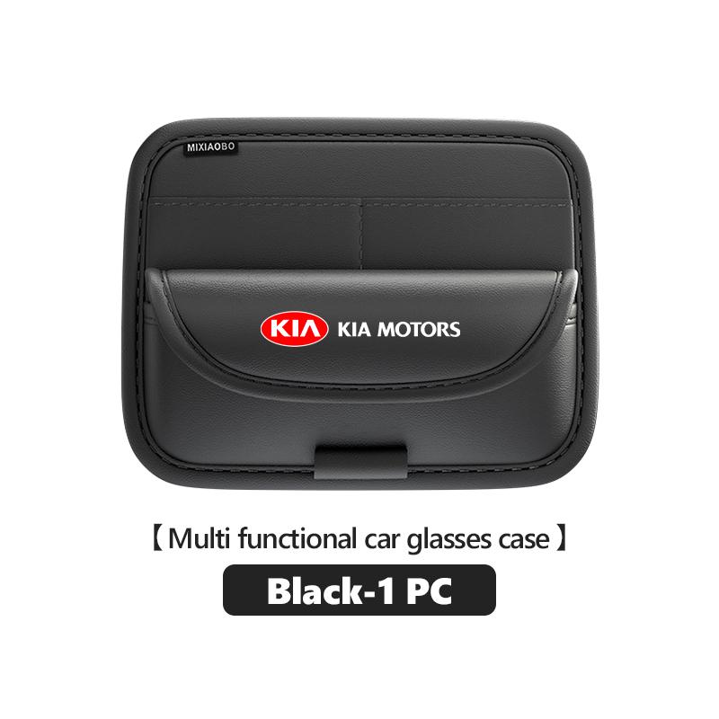 XIOU7 For KIA Car Sunshade Glasses Clip Storage Artifact Card Bag Ticket Box Sorento Stinger Soul Spectra Niro Cadenza Sephia