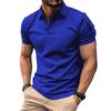 Summer Men's POLO Shirt with Lapel Buttons