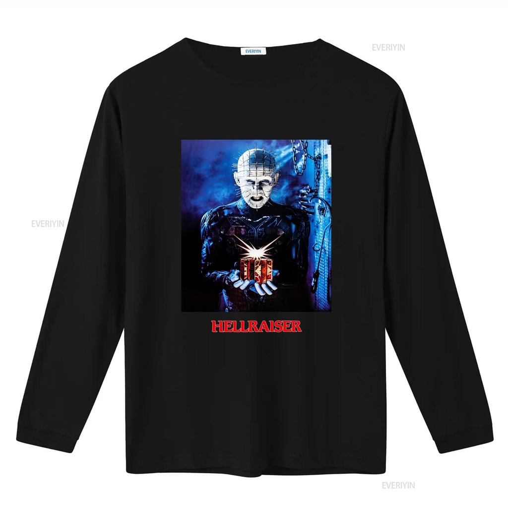 Hellraiser Pinhead T Shirt horror movie vintage Washed homme Stretched streetwear Soft Comfortable Unisex designer clothes