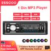 ESSGOO 1 Din MP3-плеер для автомобиля Автомагнитола DAB DAB+ RDS AM Автомобильная стереосистема Радио 7 цветов Кнопка Bluetooth Центральный мультимедийный автомобильный аудио