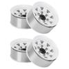 4 Pcs 1.55 Inch RC Wheel Rim Hub Universal RC Wheel Hubs for Axial AX90069 CrawlersWhite