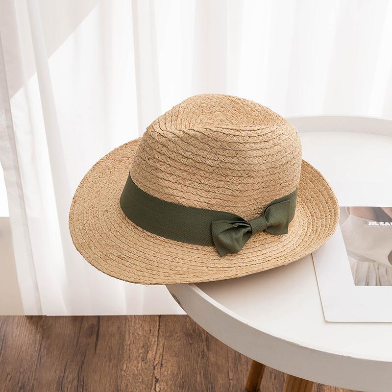 Panama Hat Fedora Wide Brim Straw for Men Summer Beach Sun Hat UPF Straw Hat for Women, Ideal Choice for Gifts