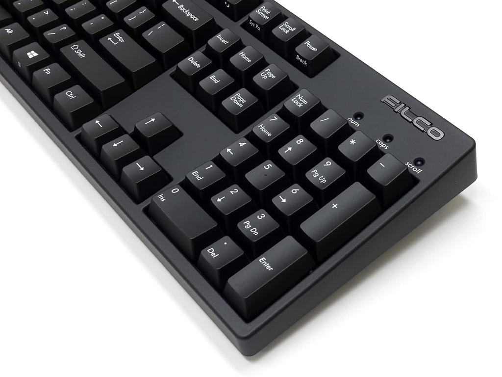 FILCO Механическая клавиатура Majestouch 3 полноразмерная с PBT-колпачками двойного литья, Cherry MX Red