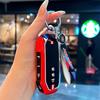 Interior Mouldings 7 Buttons Zinc Alloy Silicone Car Key Case Cover for Kia 2022 Sportage 2023 Niro Hybrid 2021 Sorento MQ4 2022