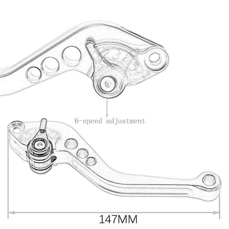 Подходит для Z800/Z800 E Version 2013-2016 3D Короткий Рычаг Сцепления Рычаг Тормоза Регулируемая Ручка Рычаги Аксессуары для Мотоциклов Запчасти