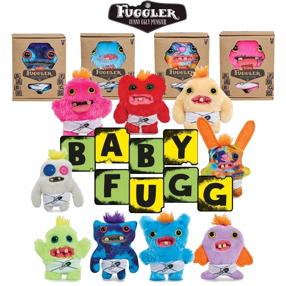 Плюшевые игрушки Fuggler Baby Monster Смешной Уродливый Большеглазый Монстр Застенчивый Парень Мягкие Набивные Животные Милая Плюшевая Кукла Подарки на День Рождения