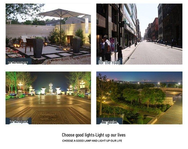 Комплект уличного светодиодного фонаря - Сверхяркий, высокая опора 6 м/8 м, идеально подходит для сельских дорог и дворов