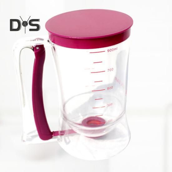 Диспенсер для теста для блинов, не содержащий бисфенол А, воронка для теста для кексов, блинница с мерной этикеткой, принадлежности для выпечки с удобным дозатором