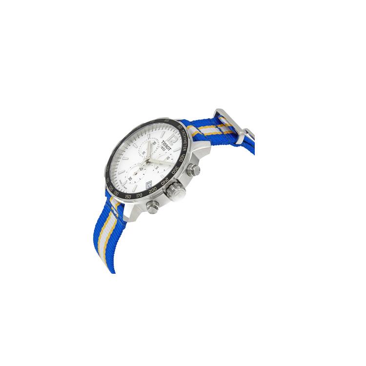 Tissot Коллекция Time Jog Кварцевый механизм Мужские часы Часы 42 мм Белый циферблат T095.417.17.037.15 Серебряный T095.417.17.037.15