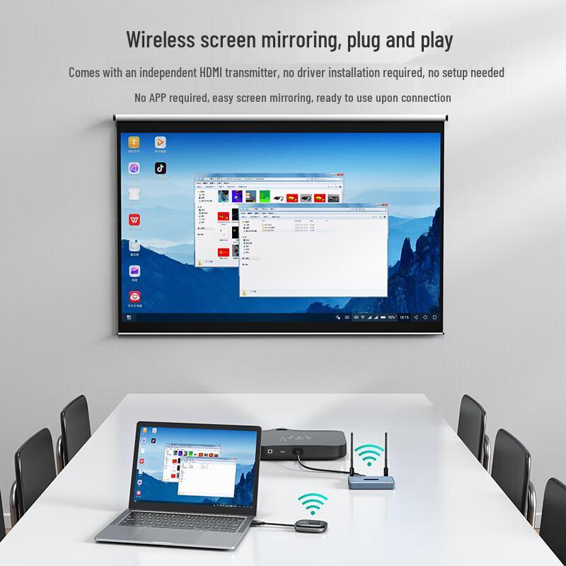 MT-viki 50m Беспроводной проектор экрана HDMI