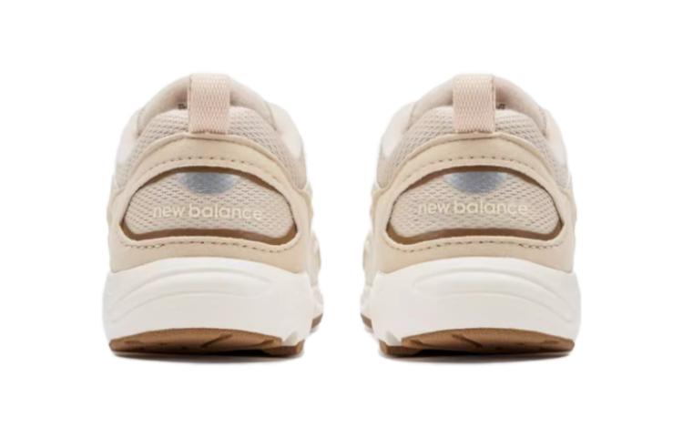 New Balance NB 878 Амортизация, Износостойкие Низкие Детские Кроссовки Бежевый Белый Коричневый Для Младенцев И Малышей IV878EC1
