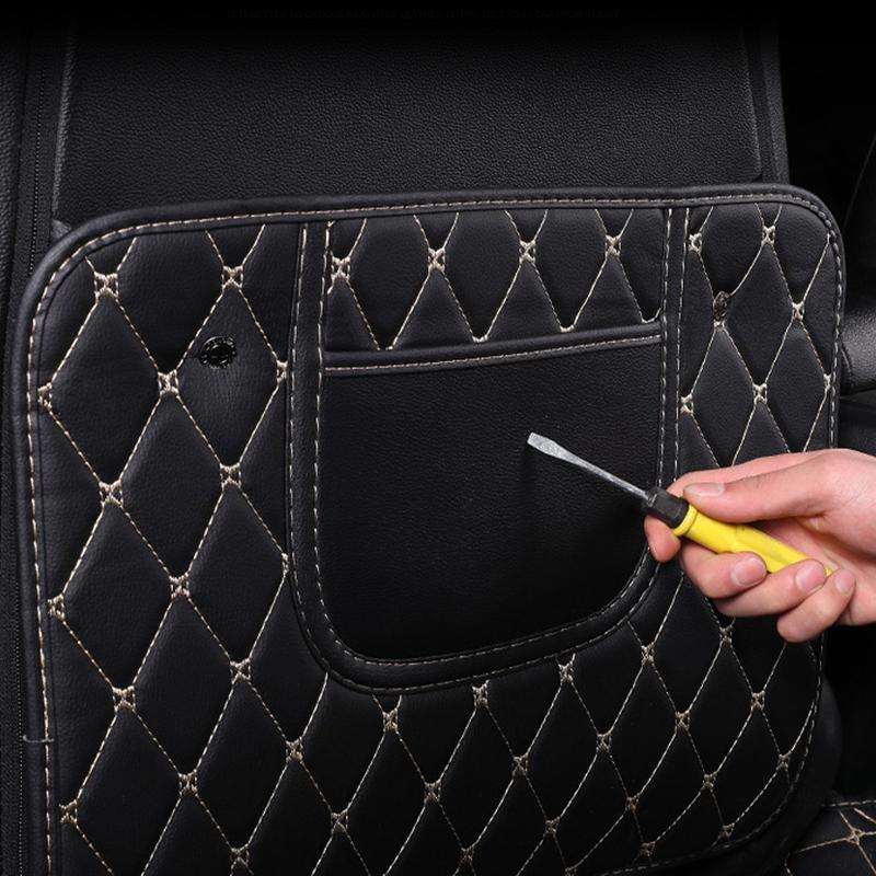 2025 Новый PU кожаный чехол для спинки автомобильного сиденья, защитный коврик для детей Kick Clean Anti Dirt Защита от грязи