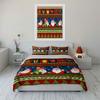 Santa and Christmas Pattern Set Bedding Duvet Cover Set Duvet Cover Pillowcases  (1*Duvet Cover 2*Pillowcases, without duvet insert)