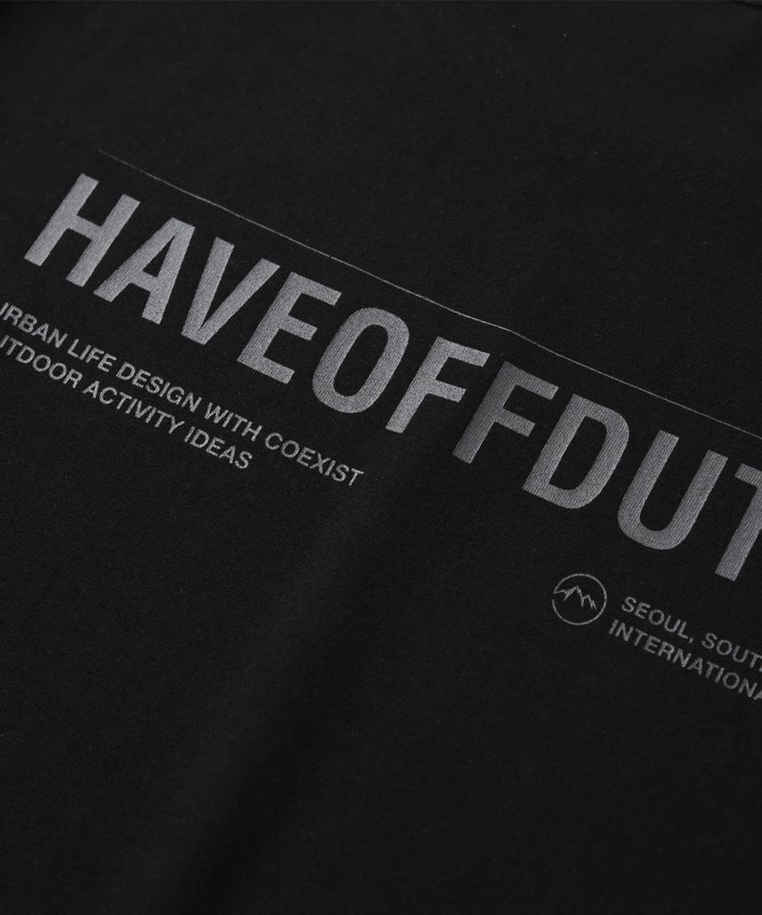 Футболка с логотипом Haebeuopeudyuti на спине (черный)