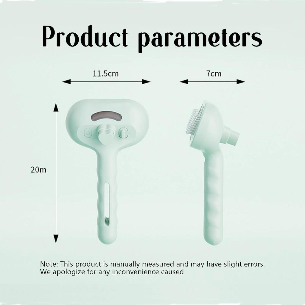 Расческа для собак Паровая массажная щетка для питомцев Круглая головка Зубья Спрей Удаление шерсти для кошек Собак Аксессуары