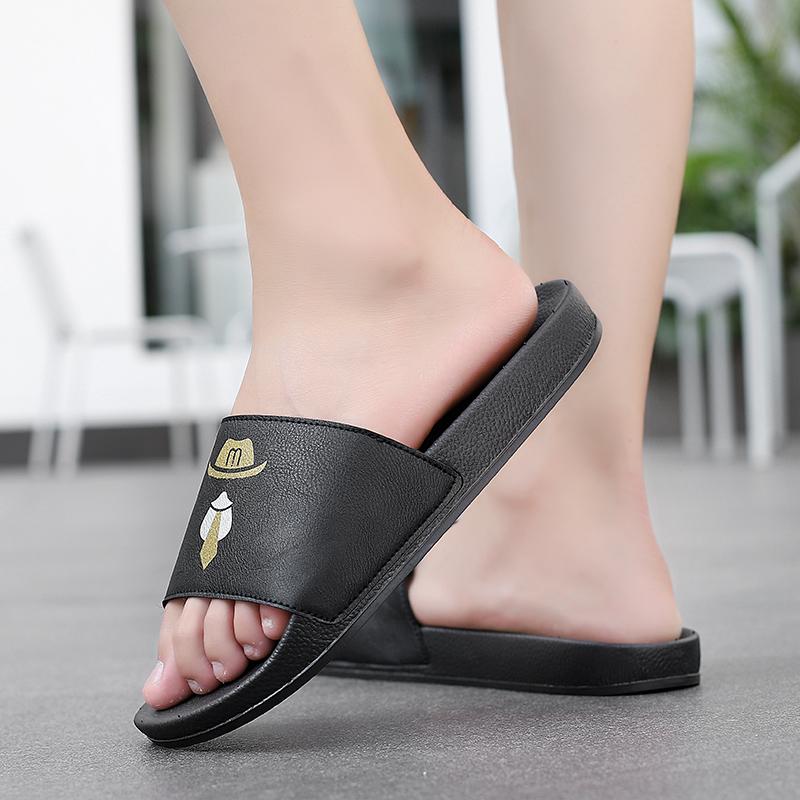 Мужские тапочки, летние пляжные сандалии из ПВХ, мягкие домашние тапочки для мужчин, уличные утолщенные нескользящие домашние шлепанцы для ванной комнаты